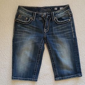 Miss Me Jean Bermuda Shorts